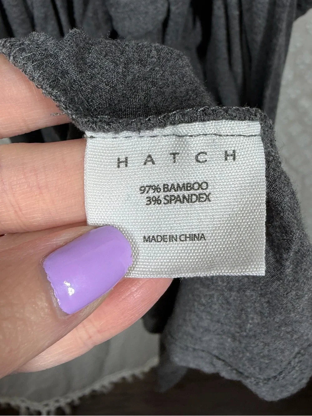 Hatch Gray Bamboo Blend Robe - Picture 5 of 6